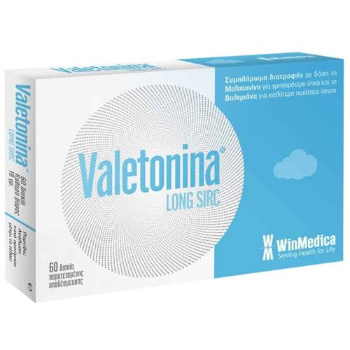 Winmedica Valetonina Long Sirc Food Supplement Συμπλήρωμα Διατροφής με Μελατονίνη για την Αντιμετώπιση της Αϋπνίας 60tabs